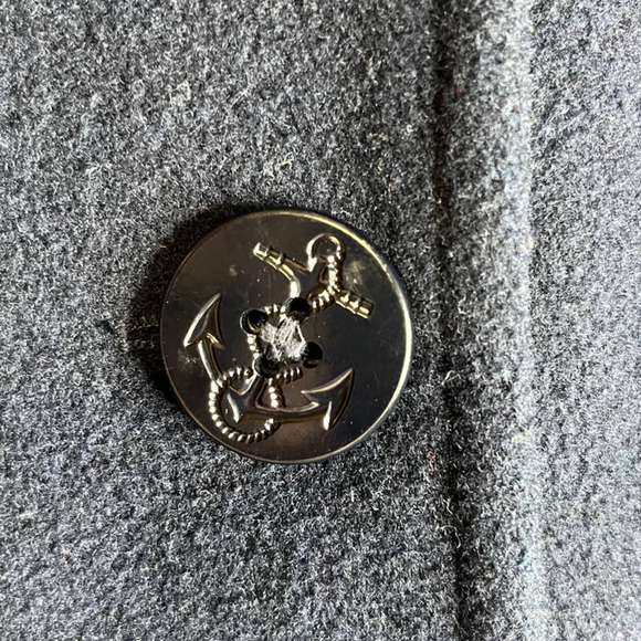 Abercrombie Wool Pea Coat Vintage Y2K Size - Picture 3 of 6